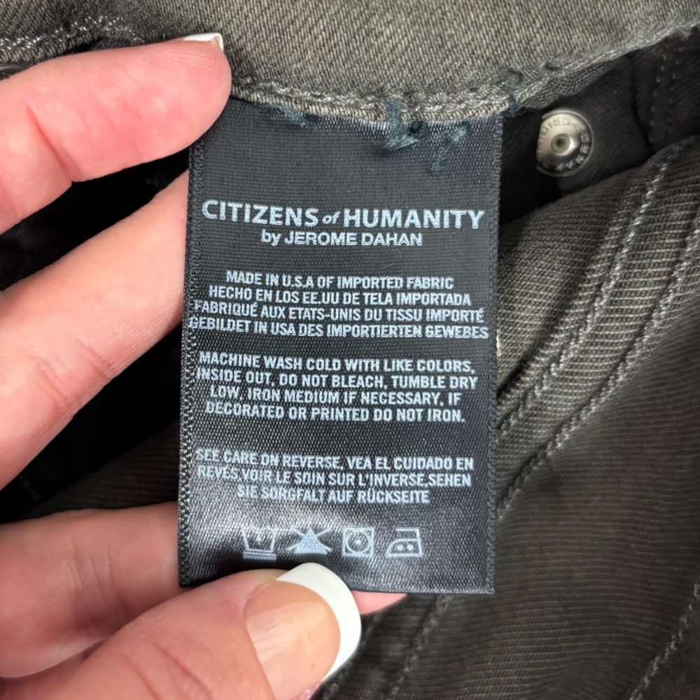 Citizens of Humanity Rocket High Rise Skinny Coated Denim Size 28 - Picture 10 of 12